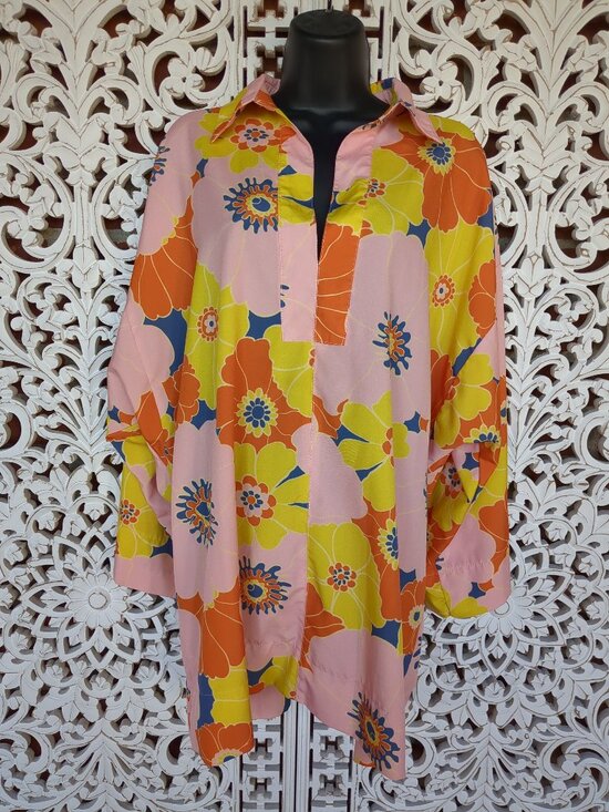 SHEIN Dresses & Skirts - Vintage Oversized Pullover Tunic Dress Cover Up